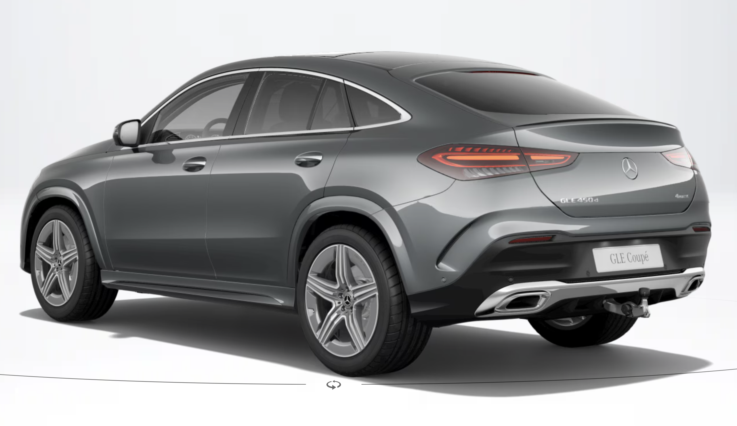 MERCEDES GLE COUPÉ 450d AMG | SKLADEM | FACELIFT | nové české auto | sportovně luxusní naftové SUV coupé | šedá Selenite | černá koženka Artico || super výbava | nákup online | AUTOiBUY.com